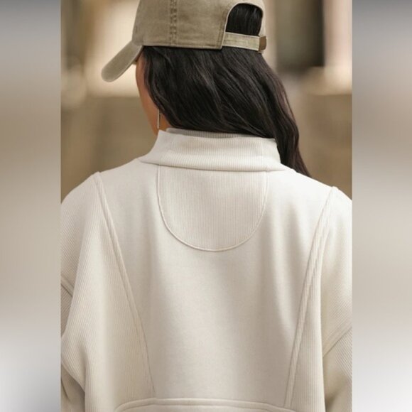 EUC Joah Brown Retro Half Zip Hoodie - Picture 3 of 10